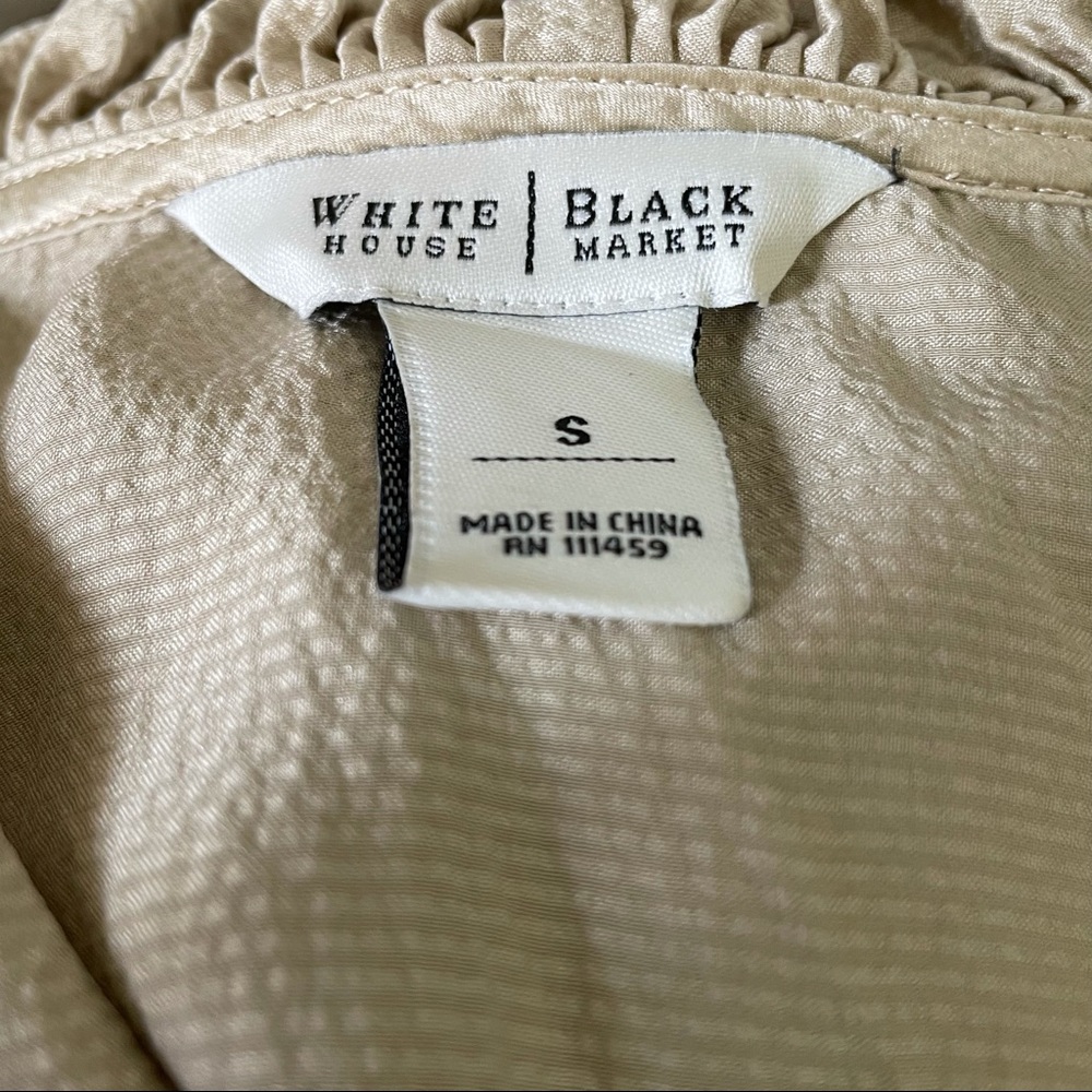 White House Black Market Silk Blouse Sz small - Picture 6 of 7